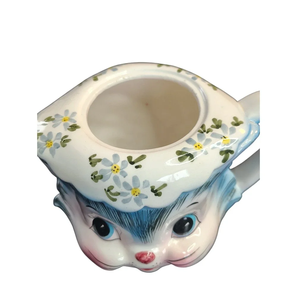 Vintage Lefton MISS PRISS Kitten Teapot